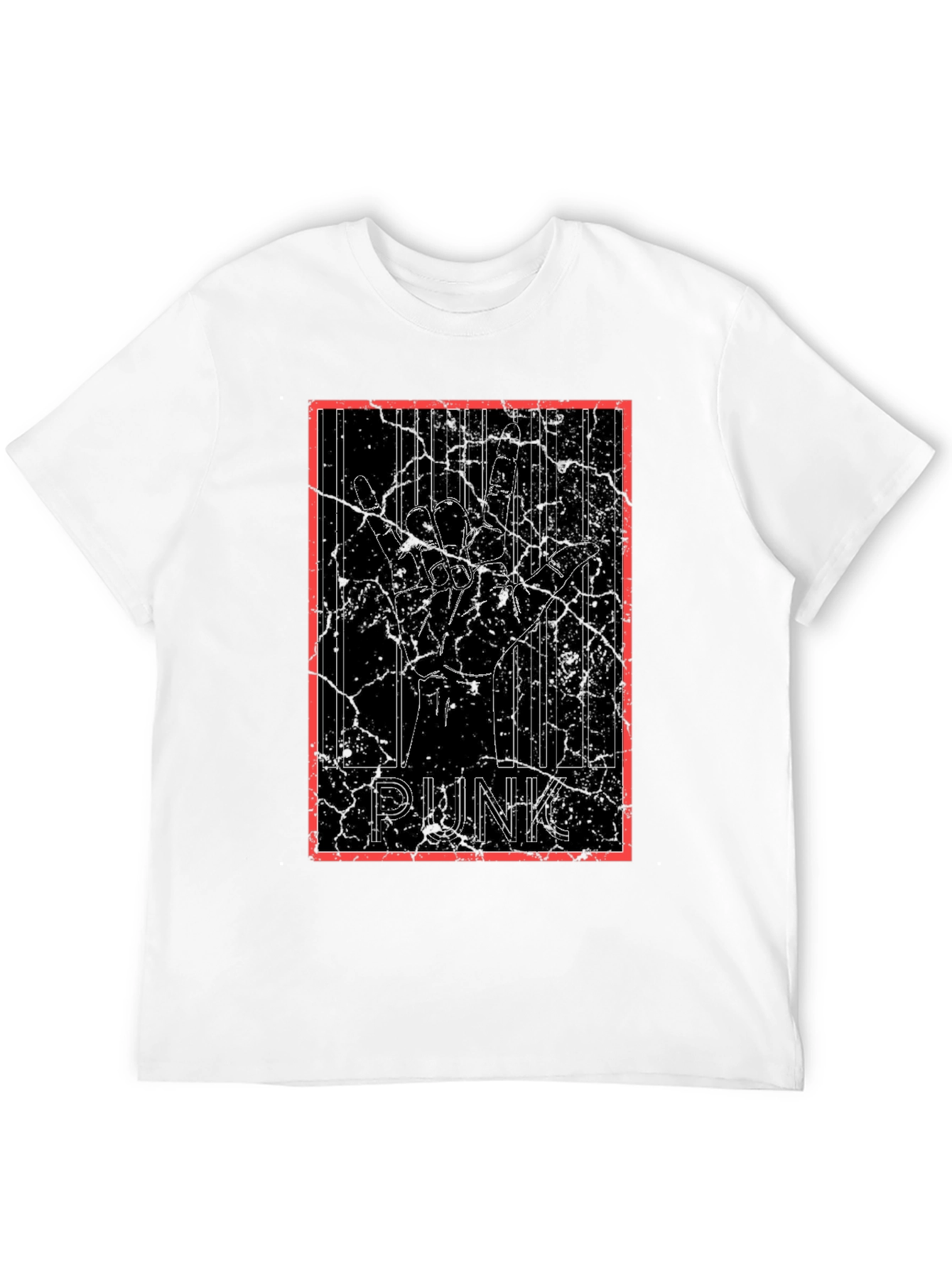 Punk Rock Hand Sign Graphic Tee