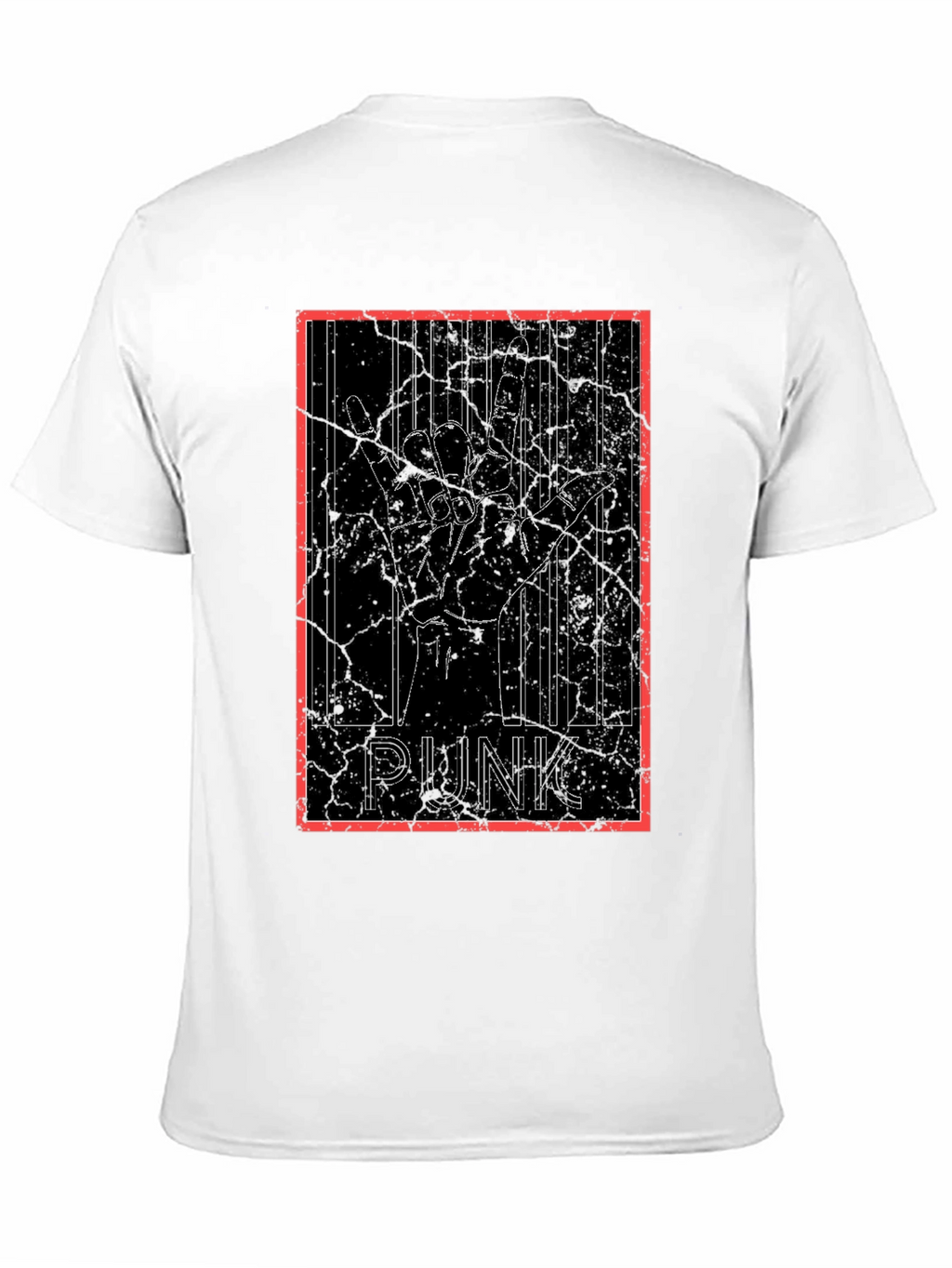 Punk Rock Hand Sign Graphic Tee