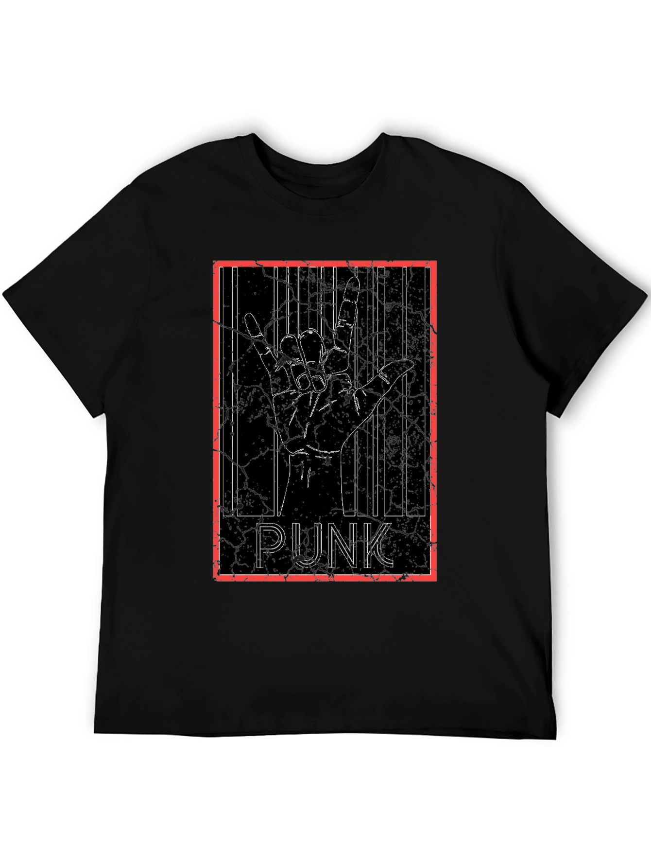 Punk Rock Hand Sign Graphic Tee