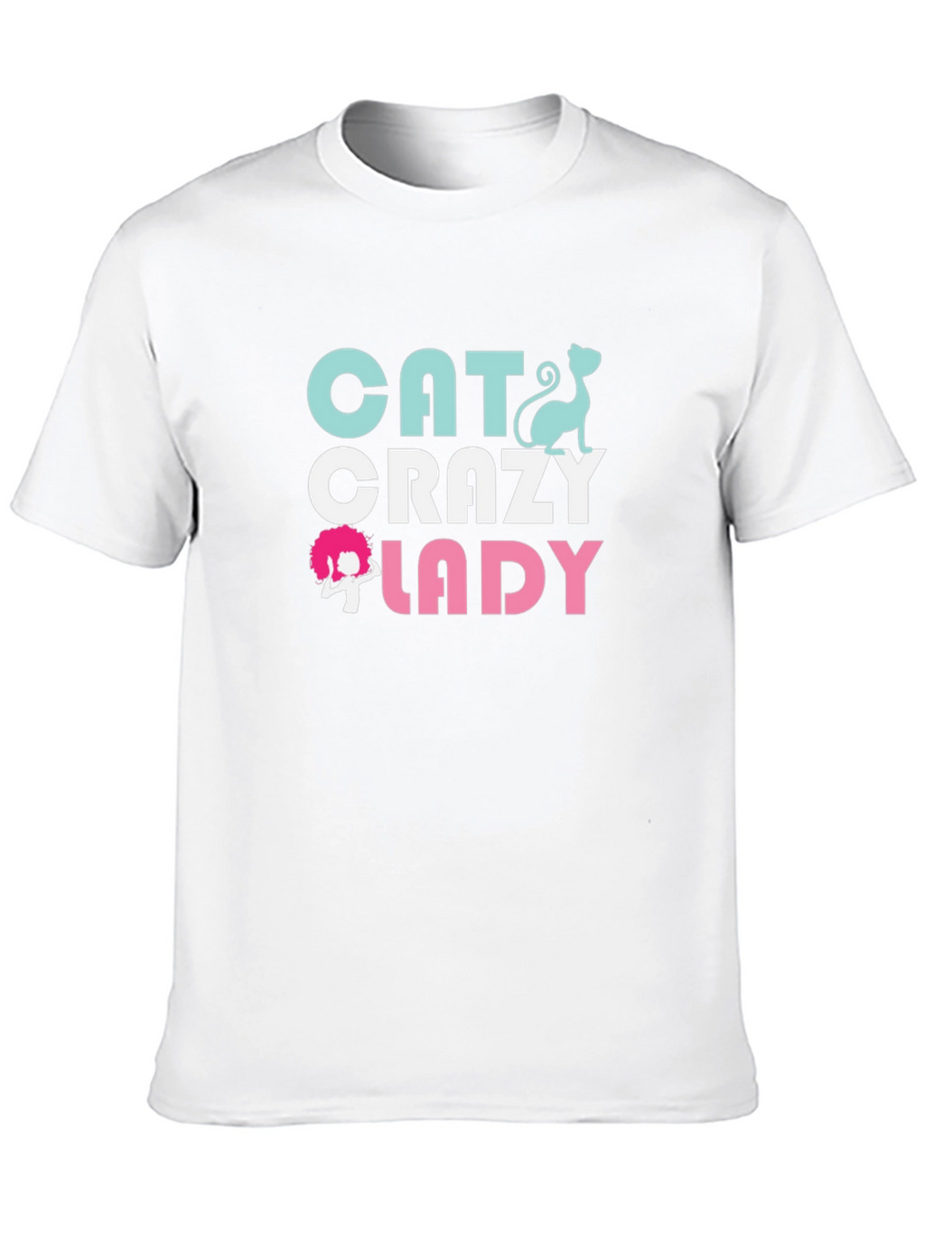 Cat Crazy Lady Graphic T-Shirt