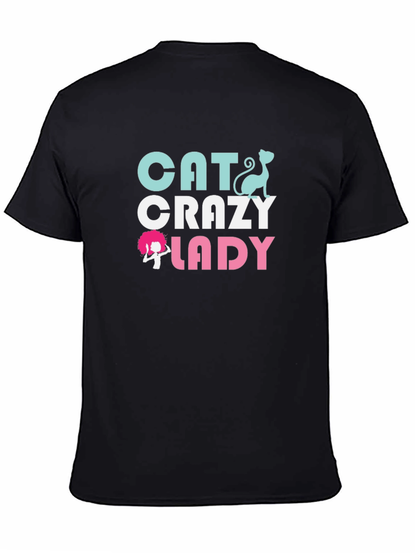Cat Crazy Lady Graphic T-Shirt