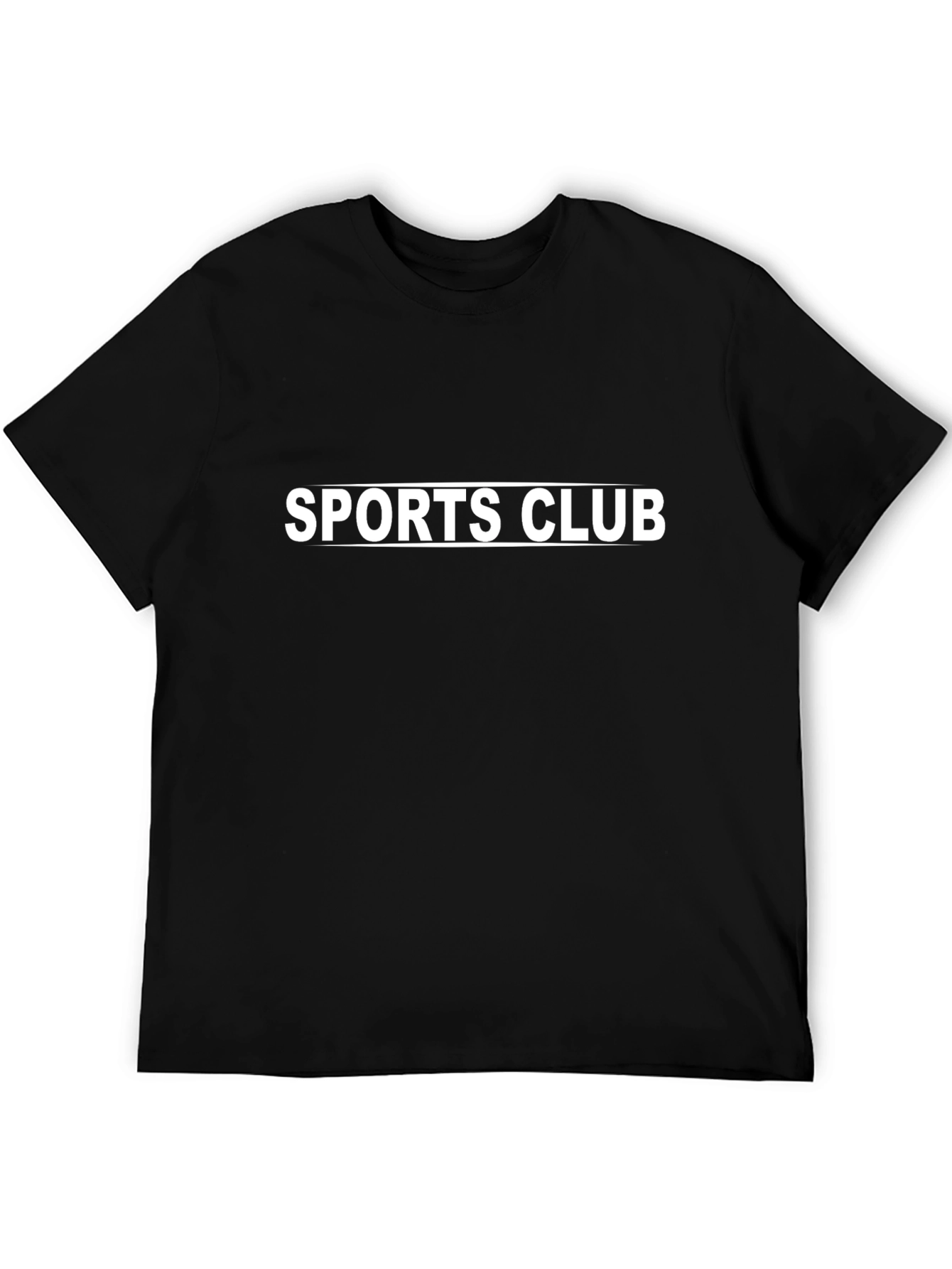 Sports Club Black Graphic Tee