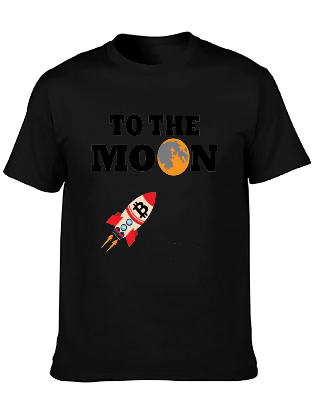 Bitcoin To The Moon Graphic T-Shirt