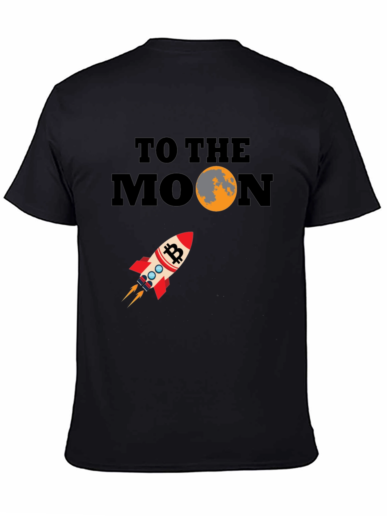 Bitcoin To The Moon Graphic T-Shirt