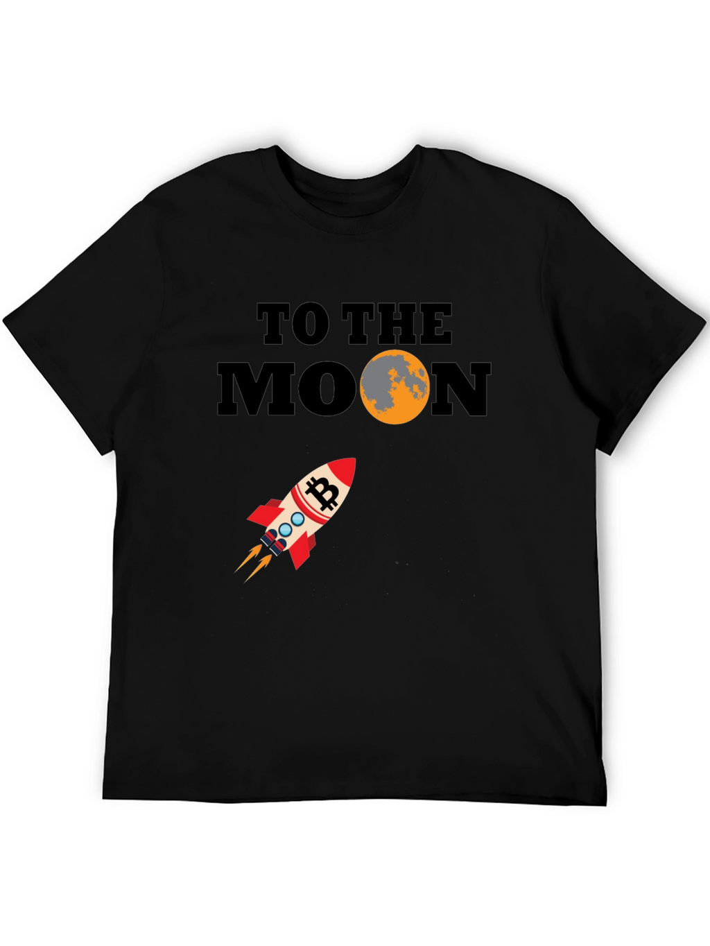 Bitcoin To The Moon Graphic T-Shirt