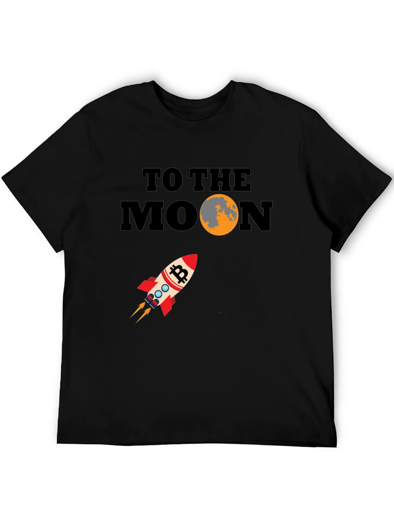 Bitcoin To The Moon Graphic T-Shirt
