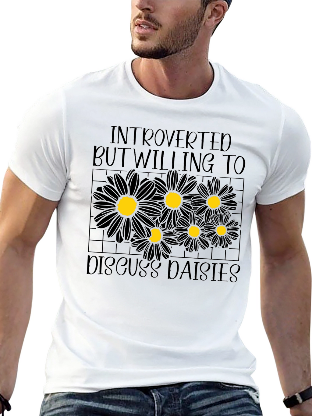 Introverted Daisies Graphic T-Shirt