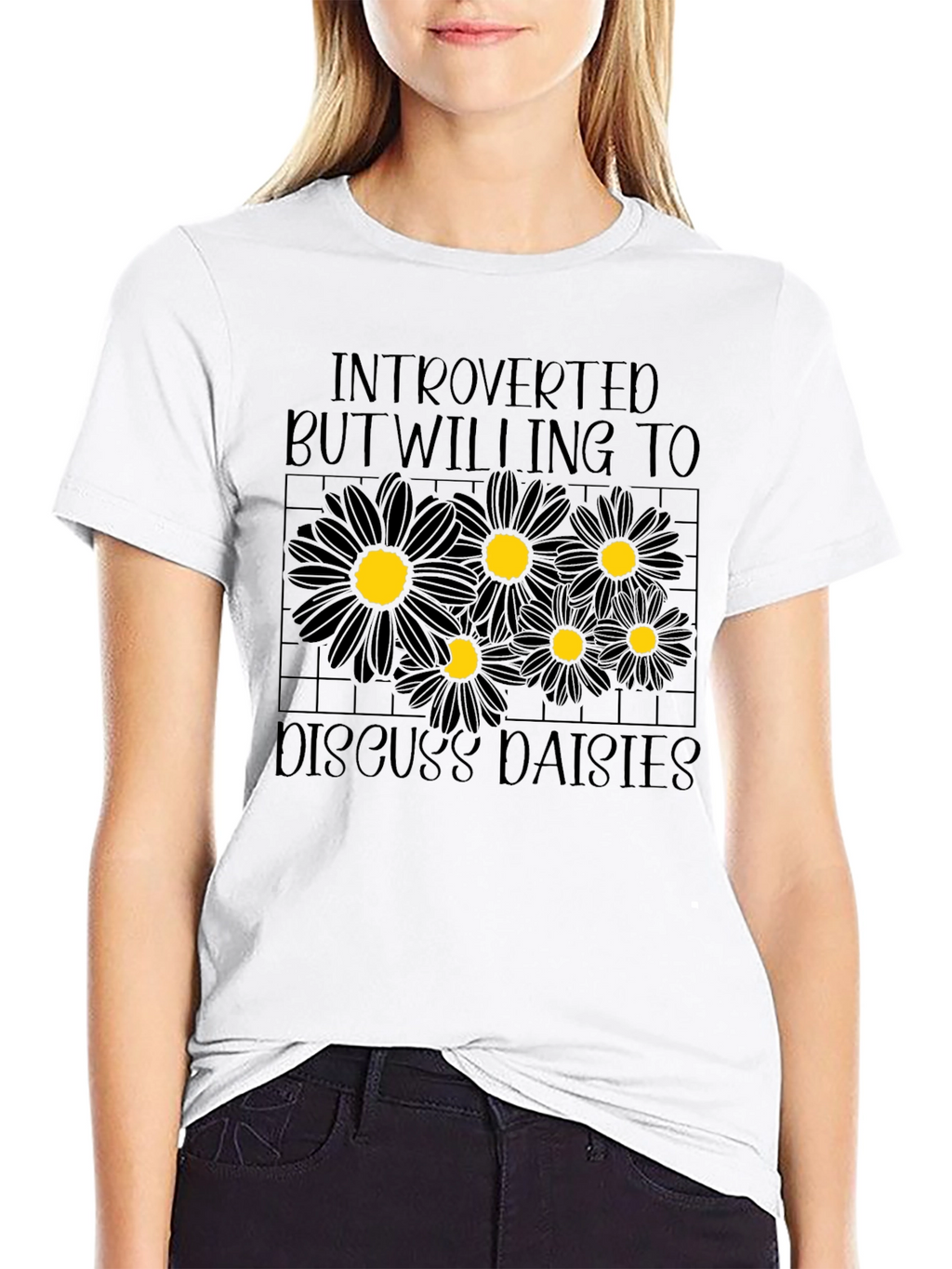 Introverted Daisies Graphic T-Shirt