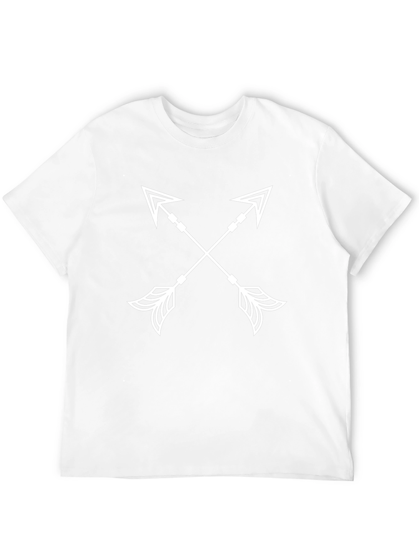 Crossed Arrow Graphic Tee - Casual Black T-Shirt