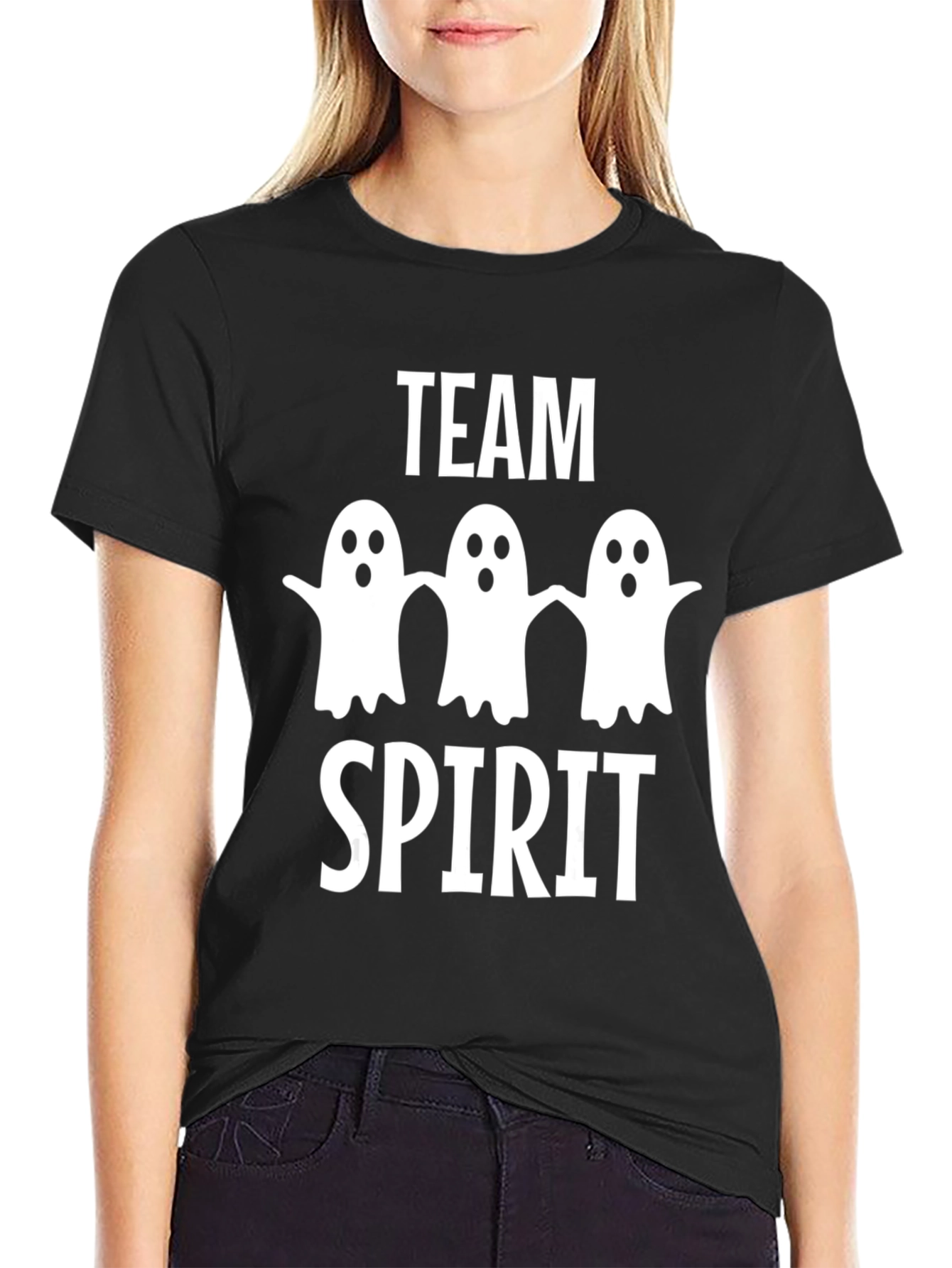 Team Spirit Halloween Ghost T-Shirt