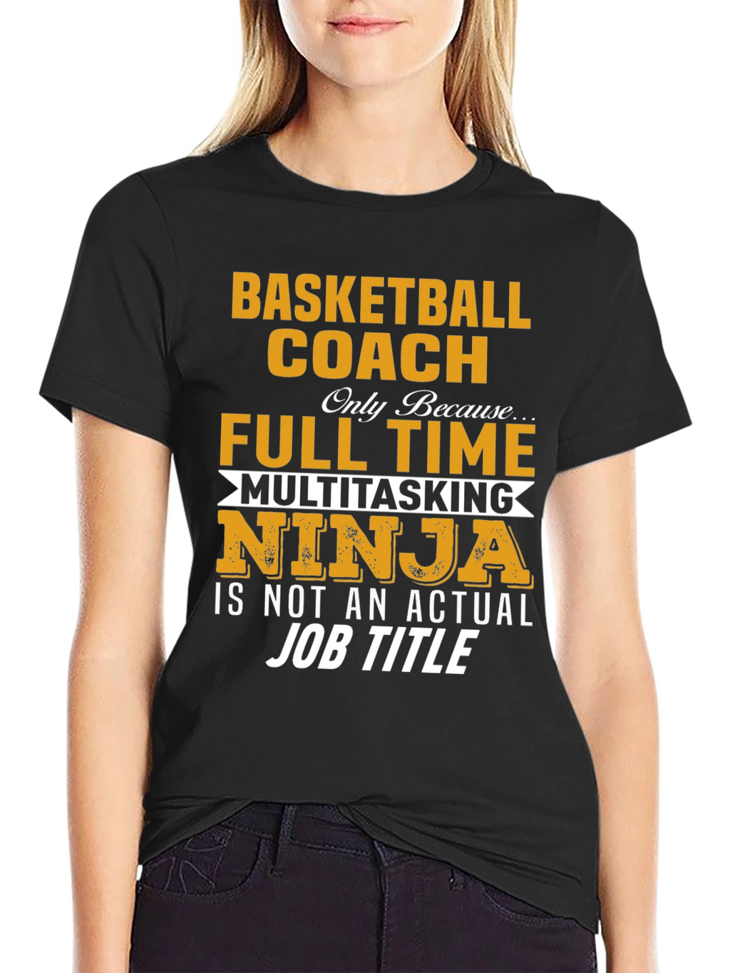 Basketball Coach Full Time Ninja T-Shirt