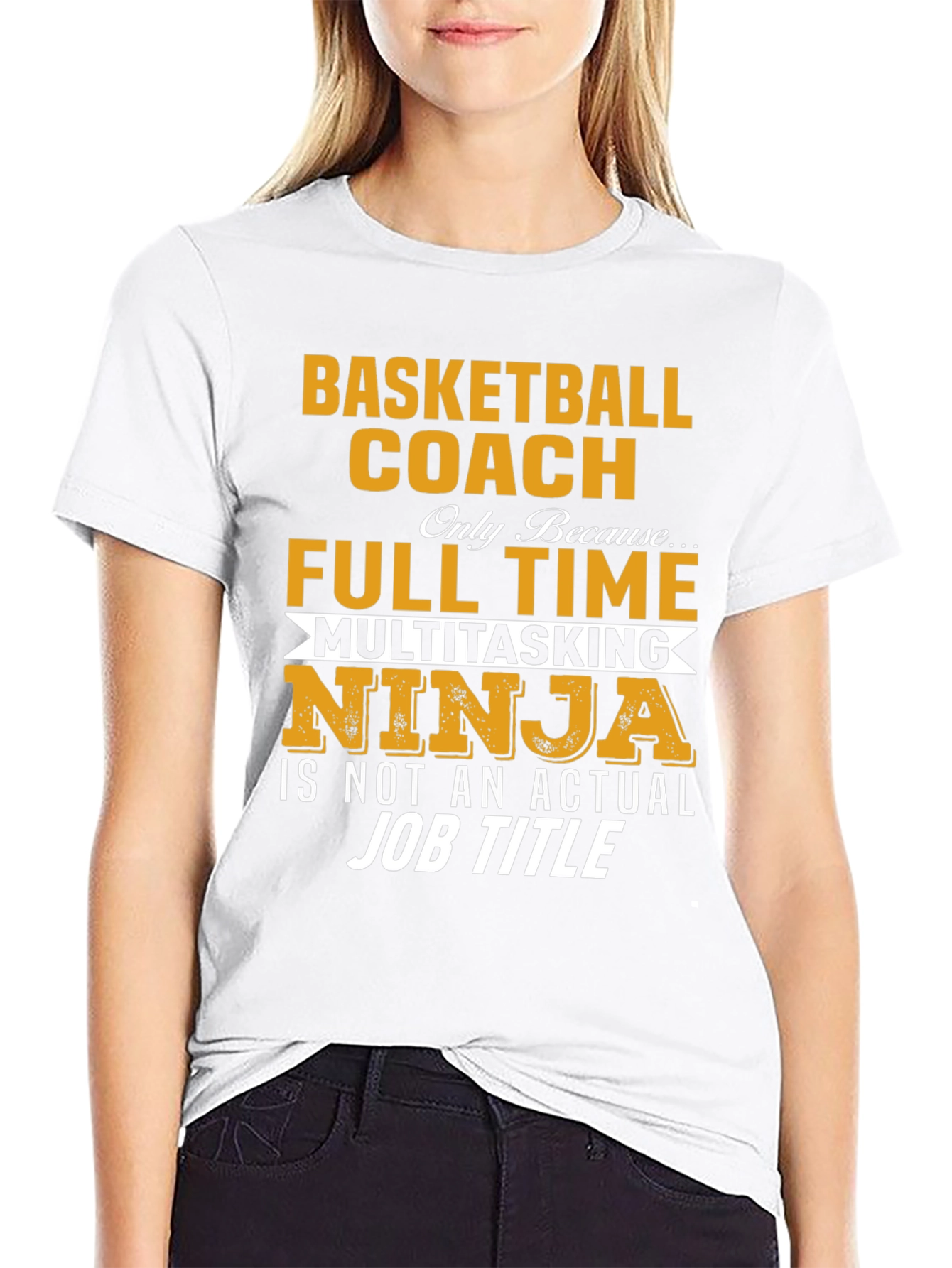 Basketball Coach Full Time Ninja T-Shirt