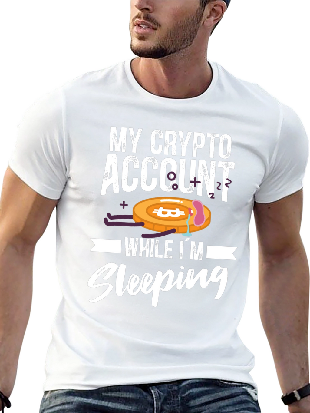 Crypto Account Sleeping T-Shirt