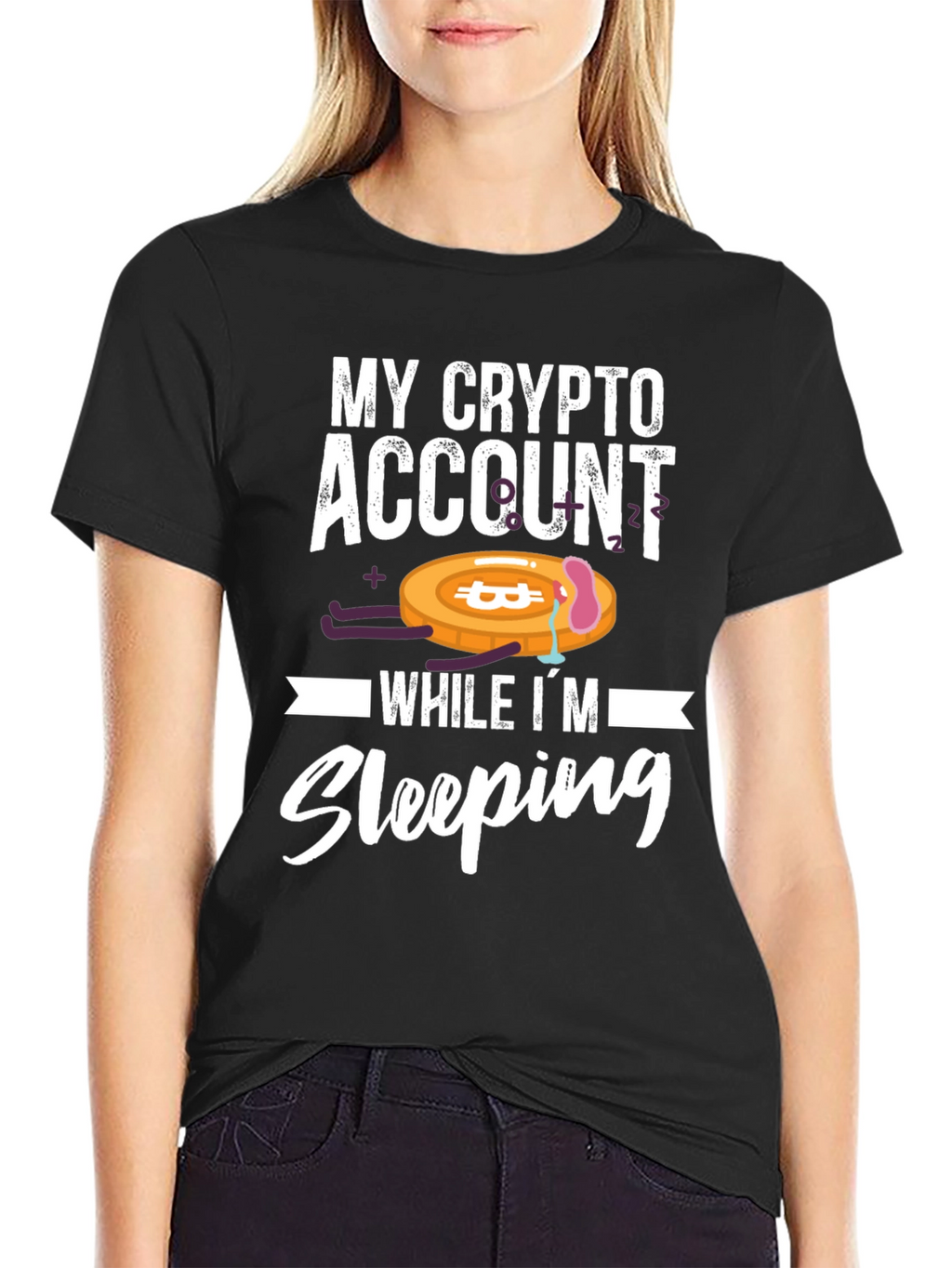 Crypto Account Sleeping T-Shirt