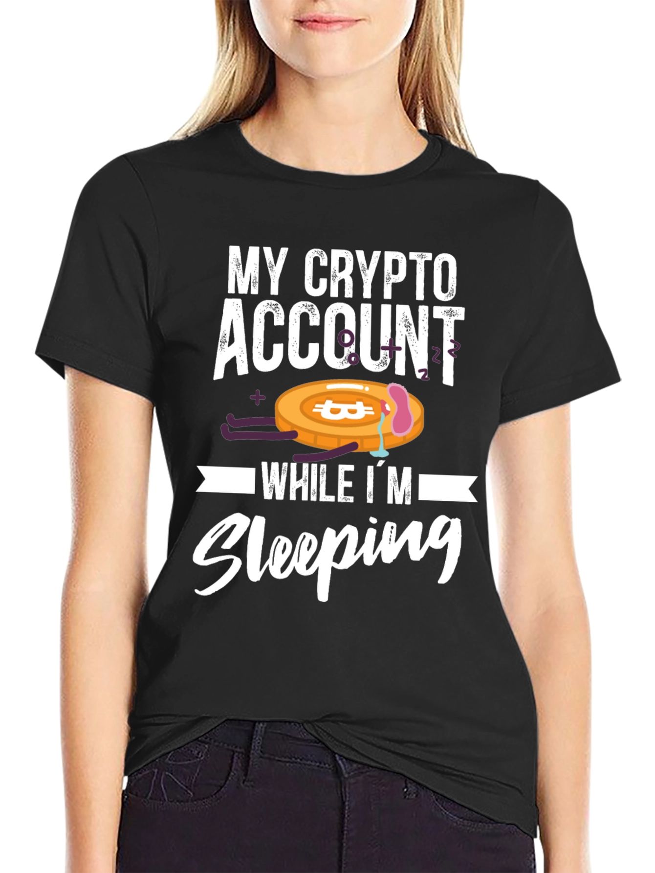 Crypto Account Sleeping T-Shirt