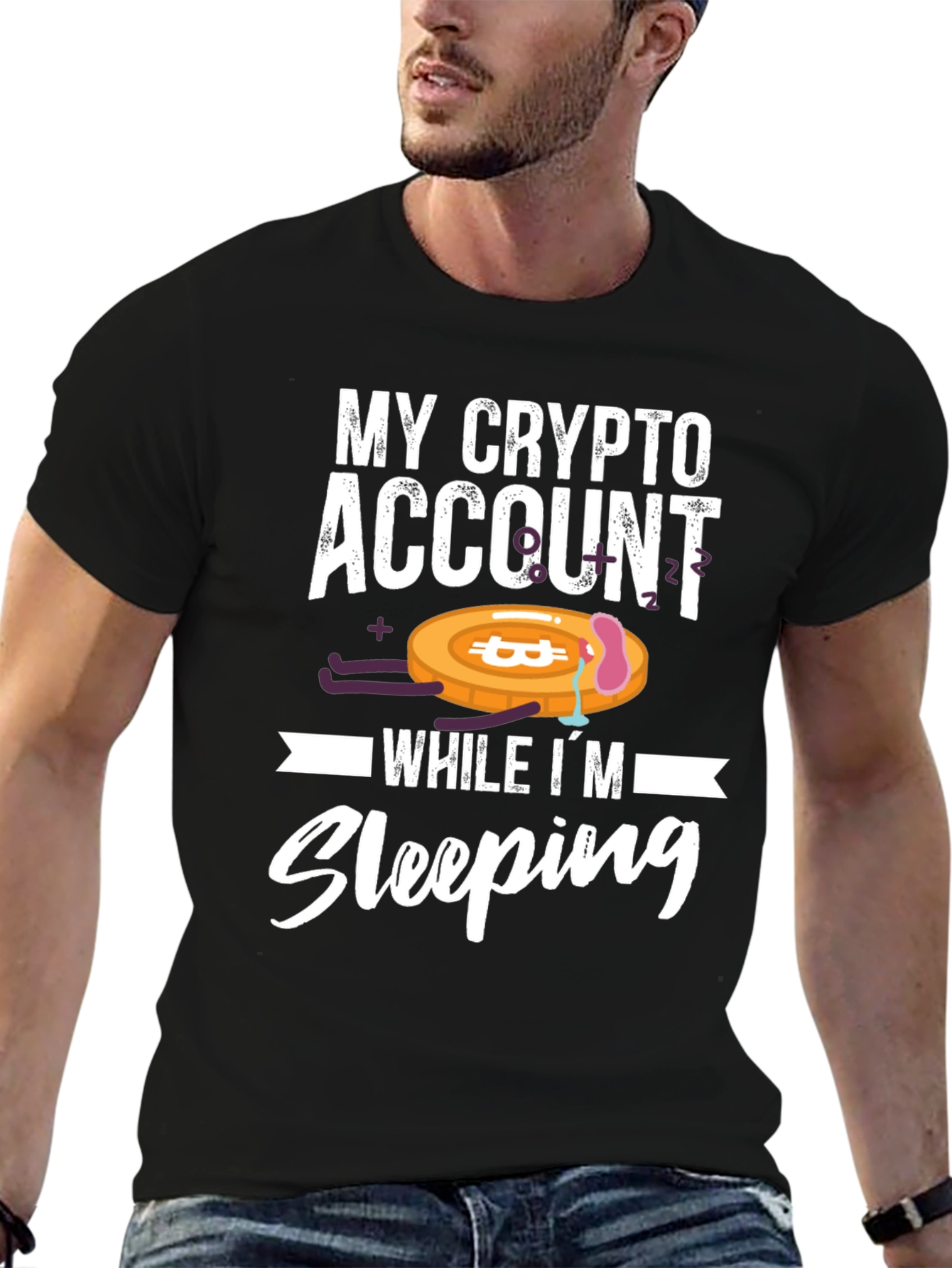Crypto Account Sleeping T-Shirt