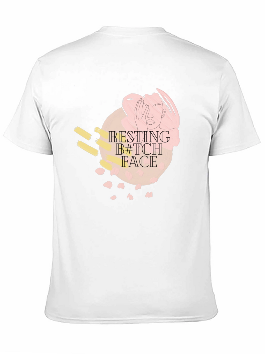 Resting B*tch Face Graphic Tee - Black