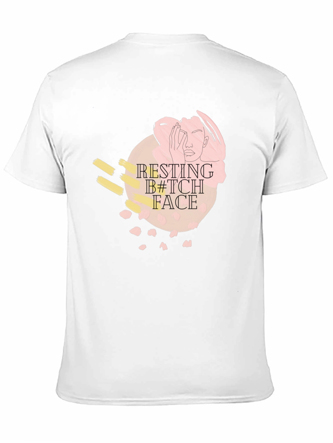 Resting B*tch Face Graphic Tee - Black