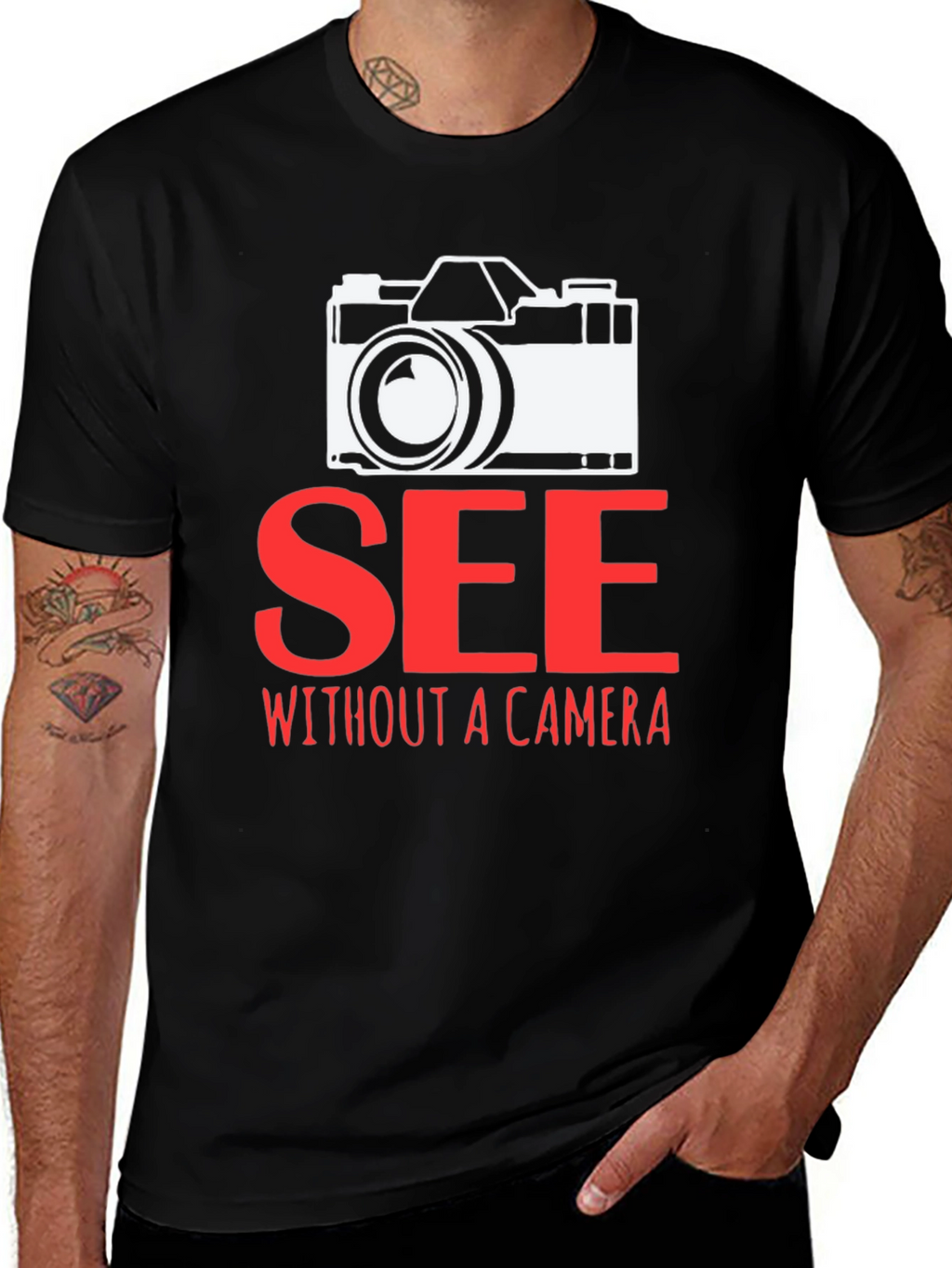See Without a Camera Graphic T-Shirt