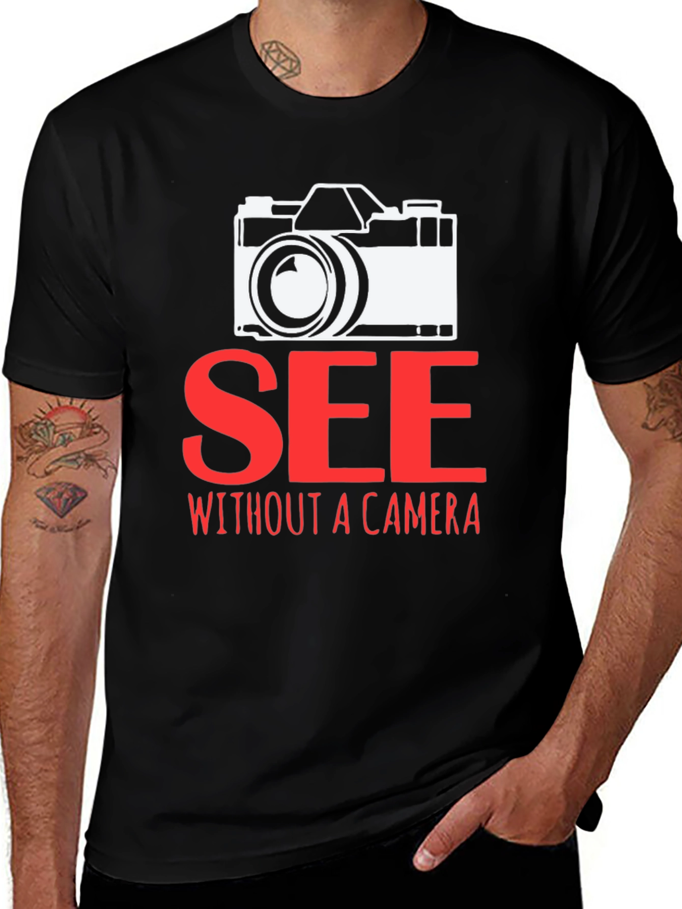See Without a Camera Graphic T-Shirt