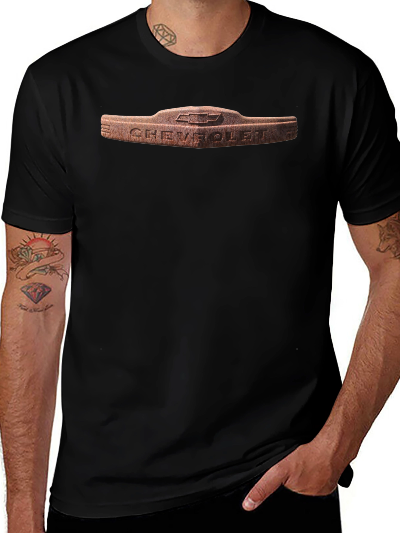 Chevrolet Vintage Logo Black T-Shirt