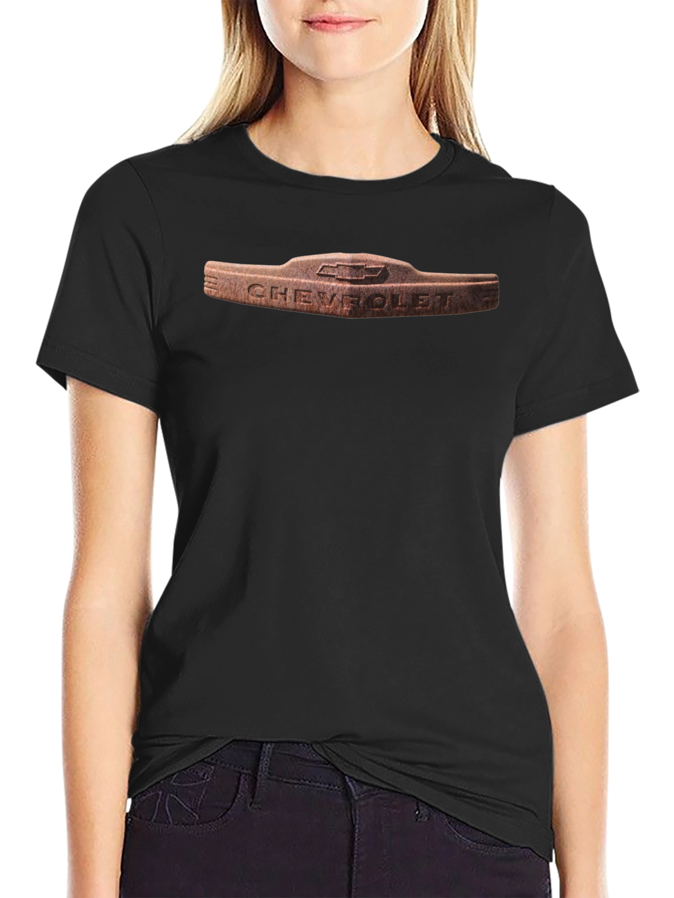 Chevrolet Vintage Logo Black T-Shirt