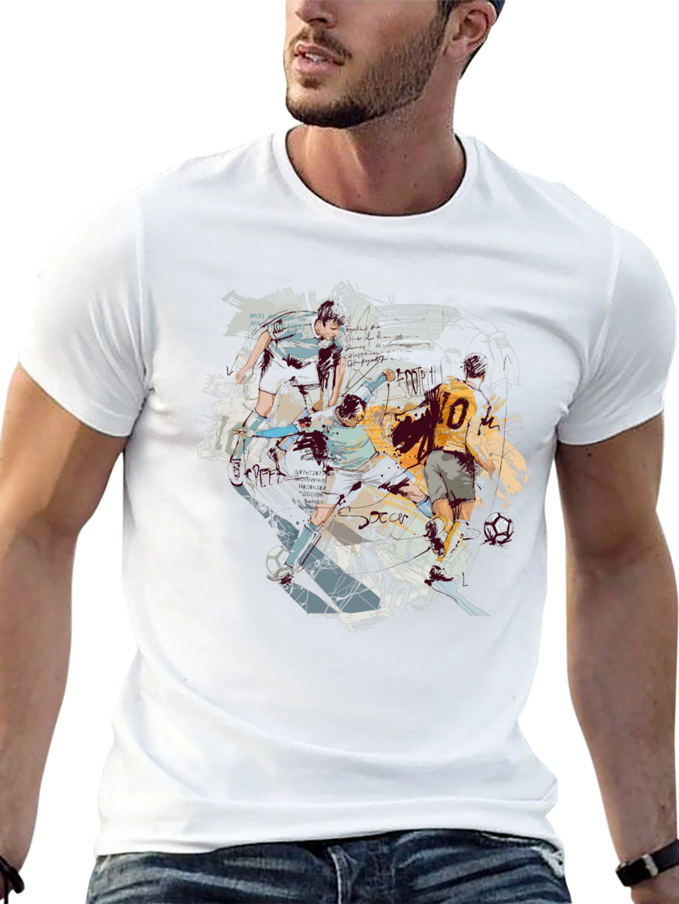 Soccer Art Black Tee
