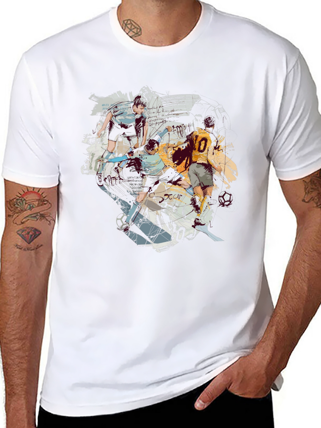 Soccer Art Black Tee