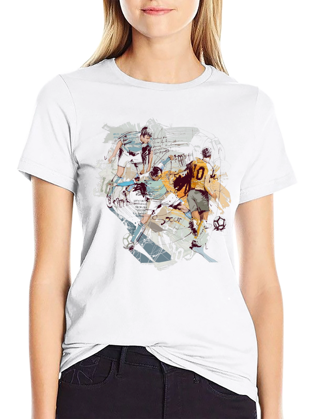 Soccer Art Black Tee