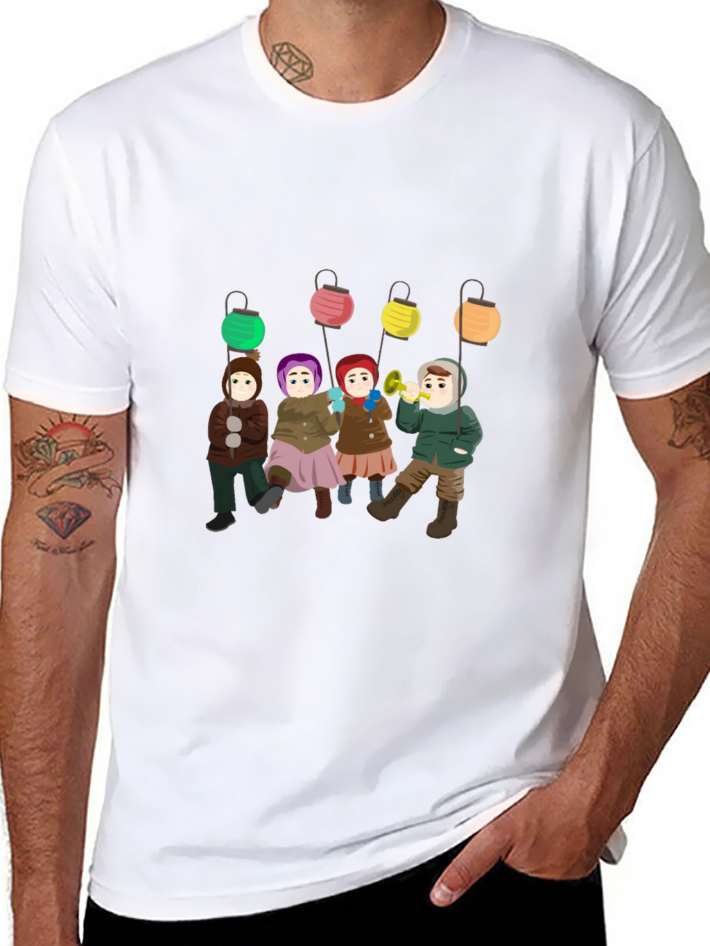 Winter Children Lantern T-Shirt