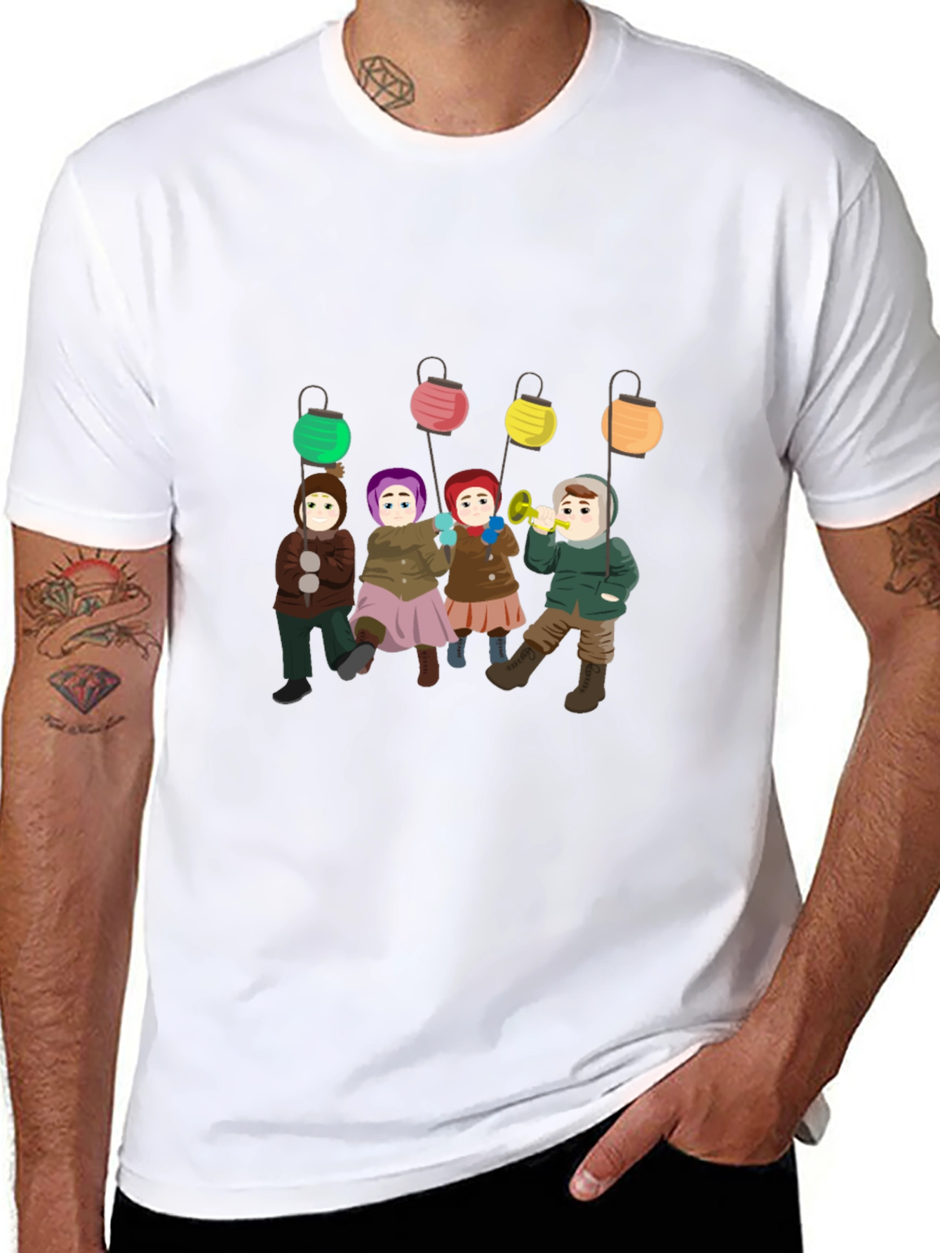 Winter Children Lantern T-Shirt