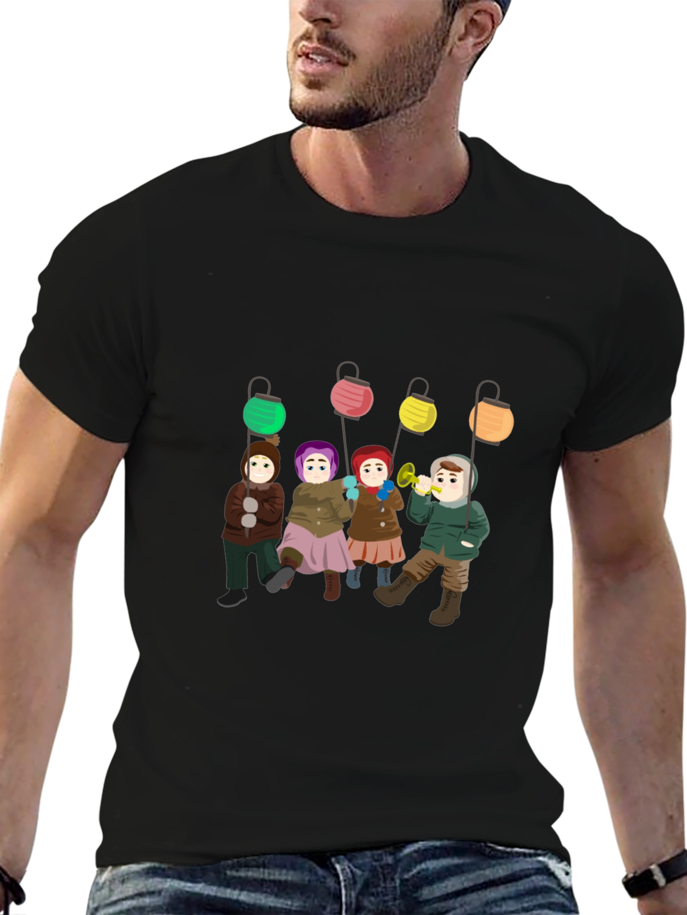 Winter Children Lantern T-Shirt