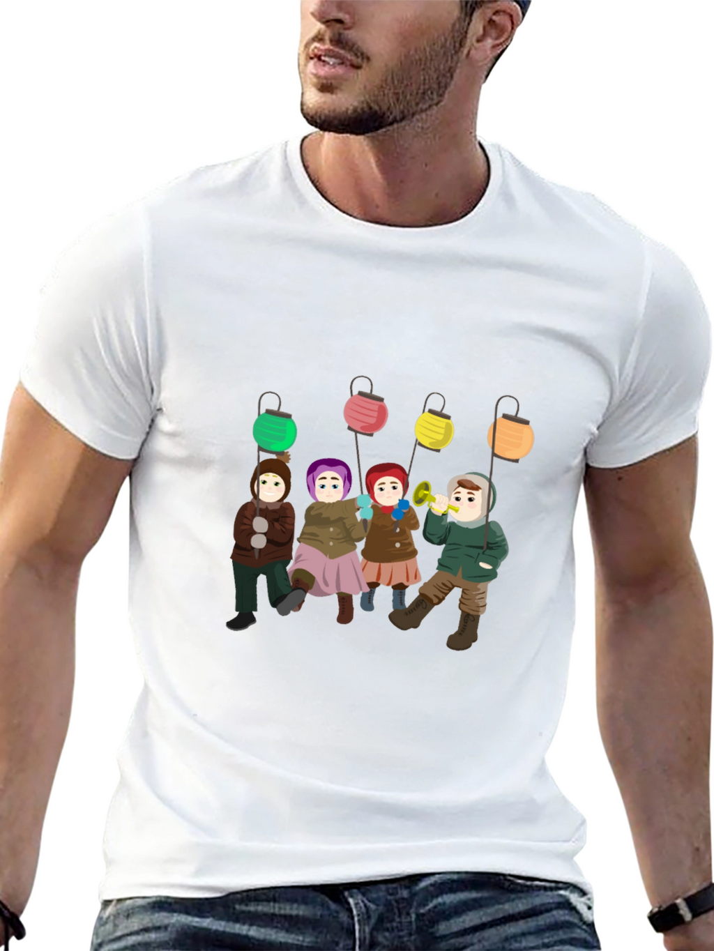 Winter Children Lantern T-Shirt