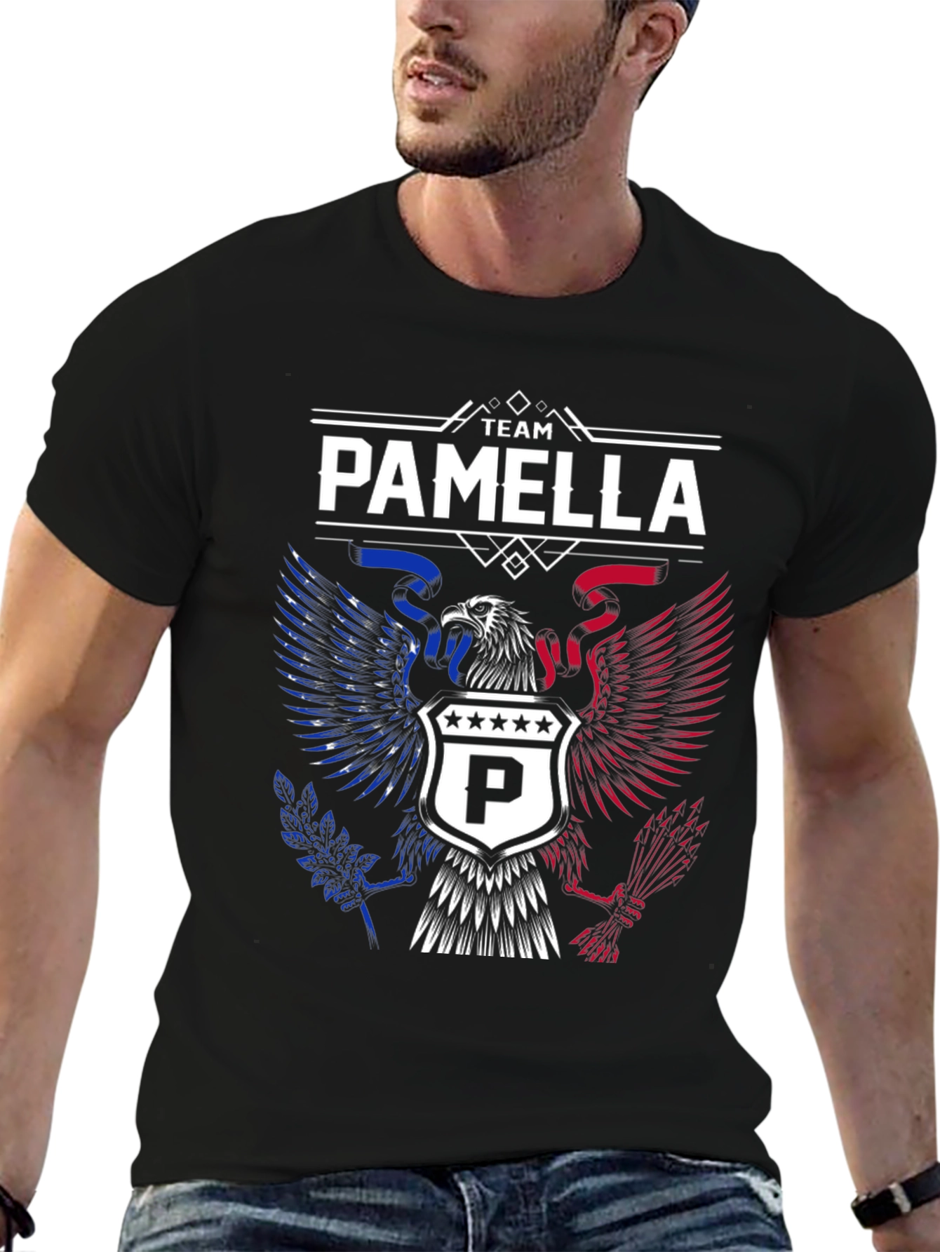 Team Pamella Patriotic Eagle Graphic Tee
