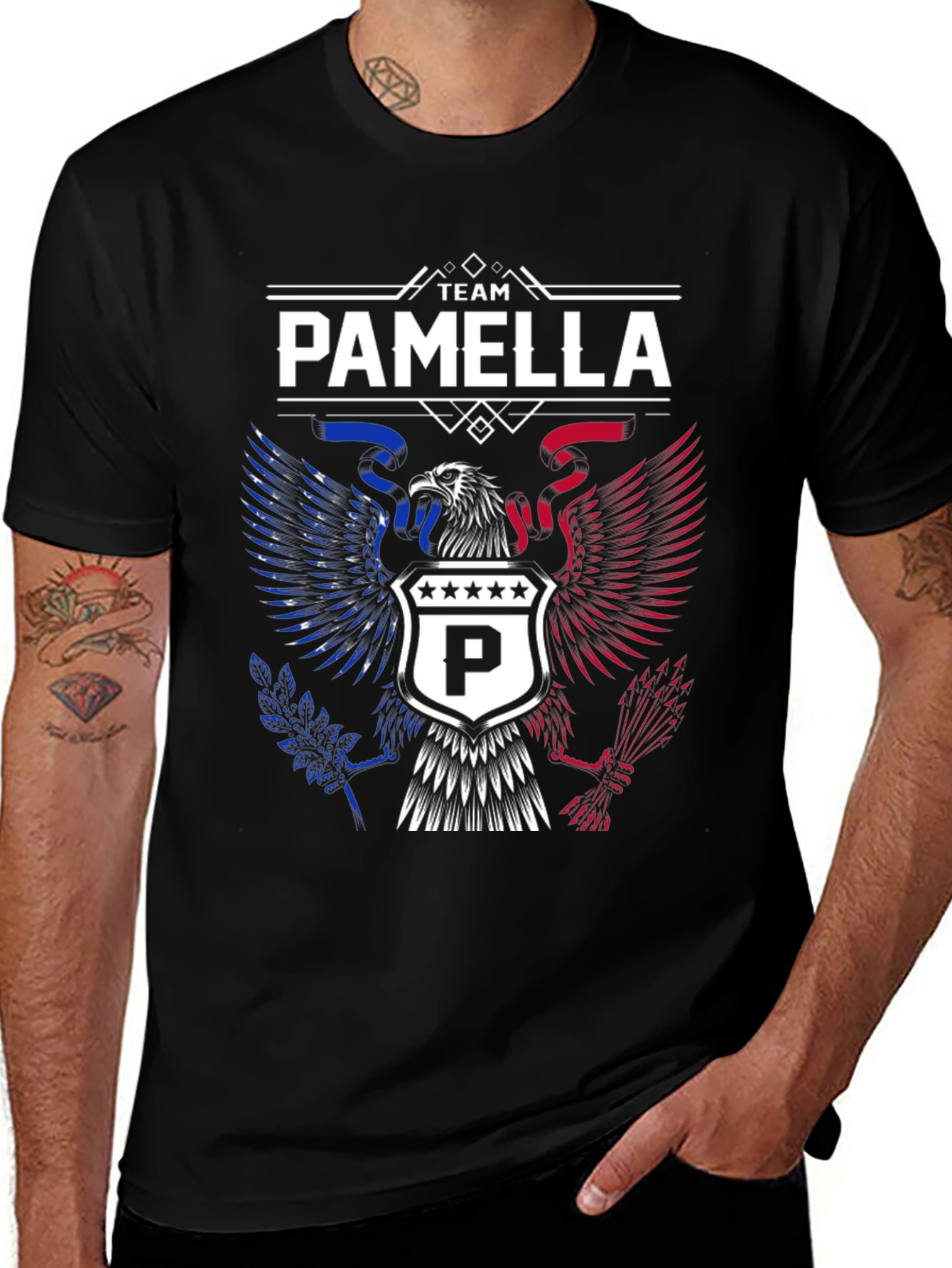 Team Pamella Patriotic Eagle Graphic Tee
