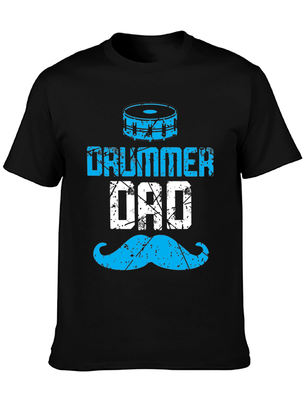 Drummer Dad T-Shirt - Blue Graphic Tee