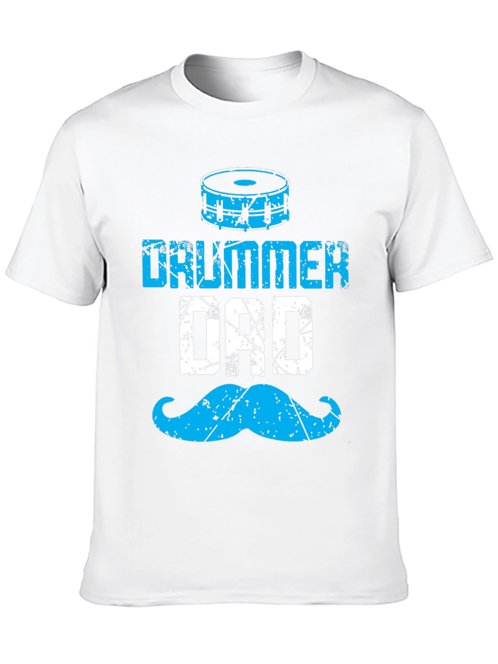Drummer Dad T-Shirt - Blue Graphic Tee
