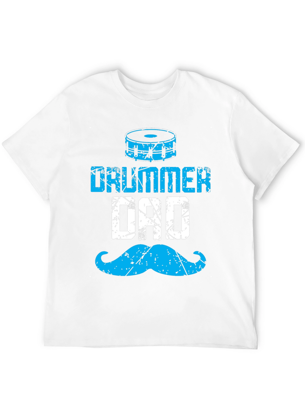 Drummer Dad T-Shirt - Blue Graphic Tee