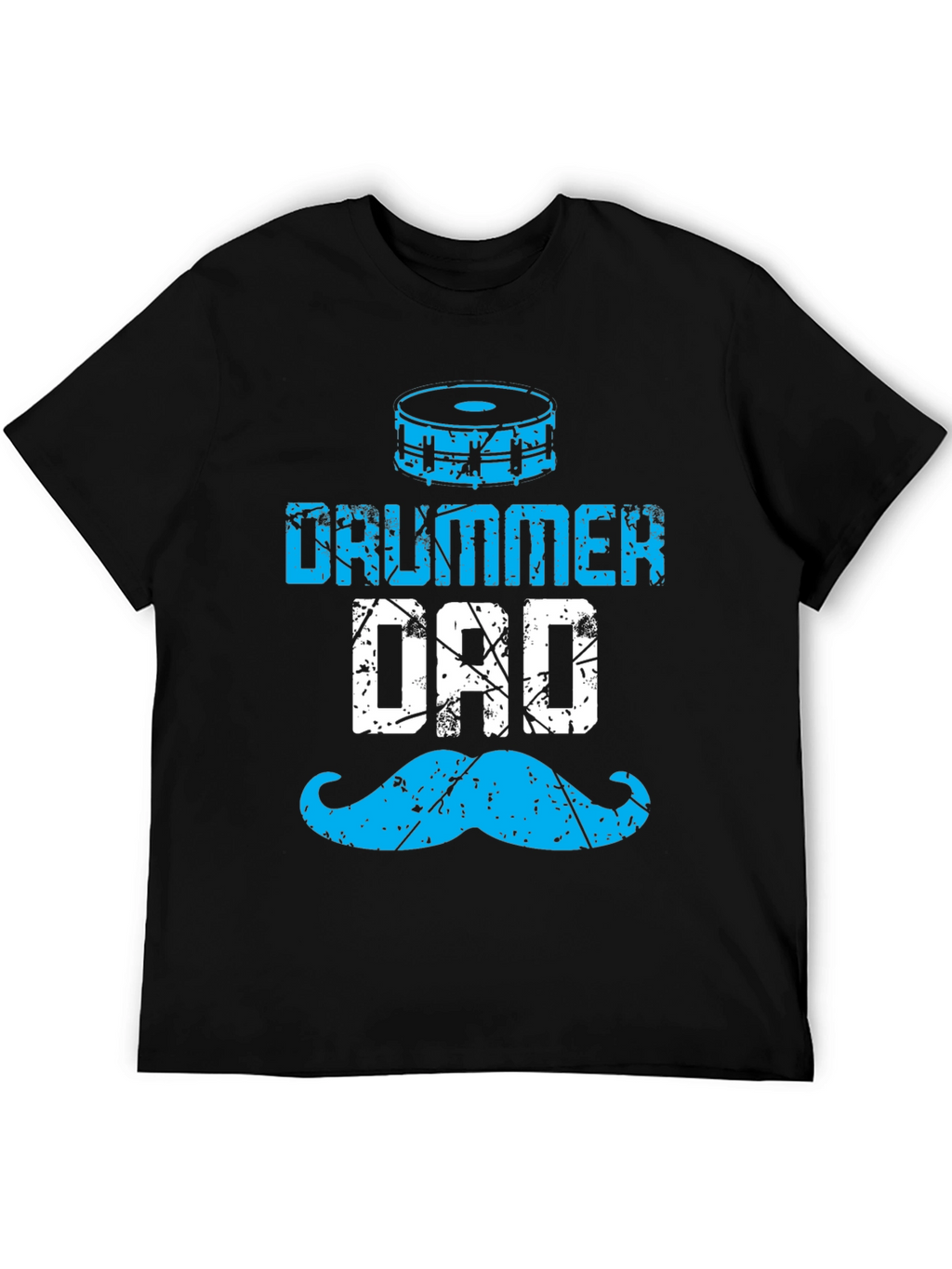 Drummer Dad T-Shirt - Blue Graphic Tee