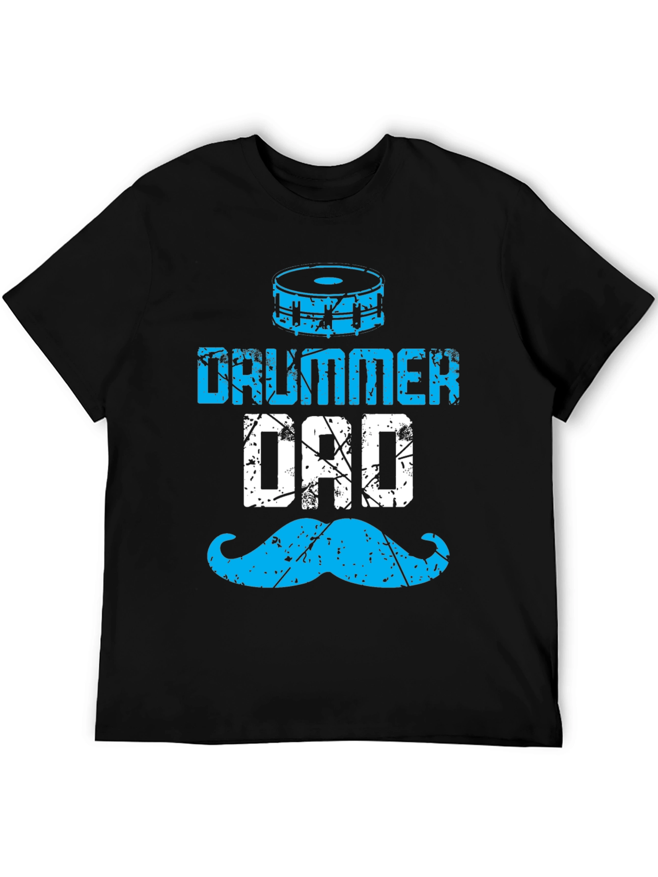 Drummer Dad T-Shirt - Blue Graphic Tee