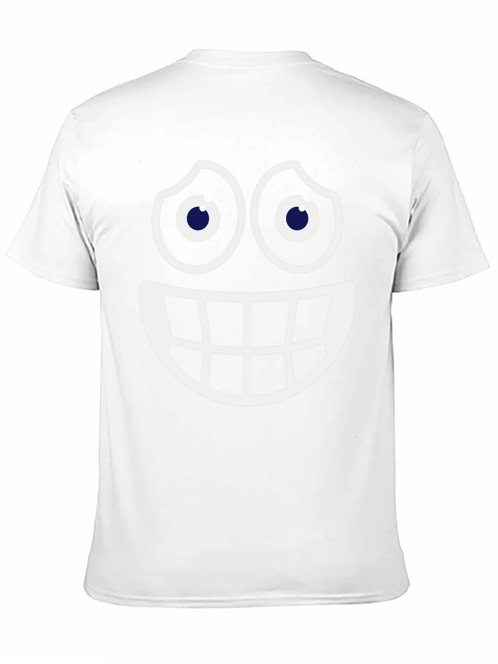 Smiley Face Graphic Tee - Fun Black Cotton T-Shirt