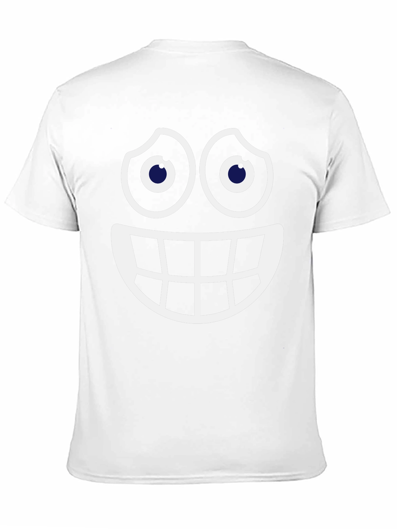Smiley Face Graphic Tee - Fun Black Cotton T-Shirt