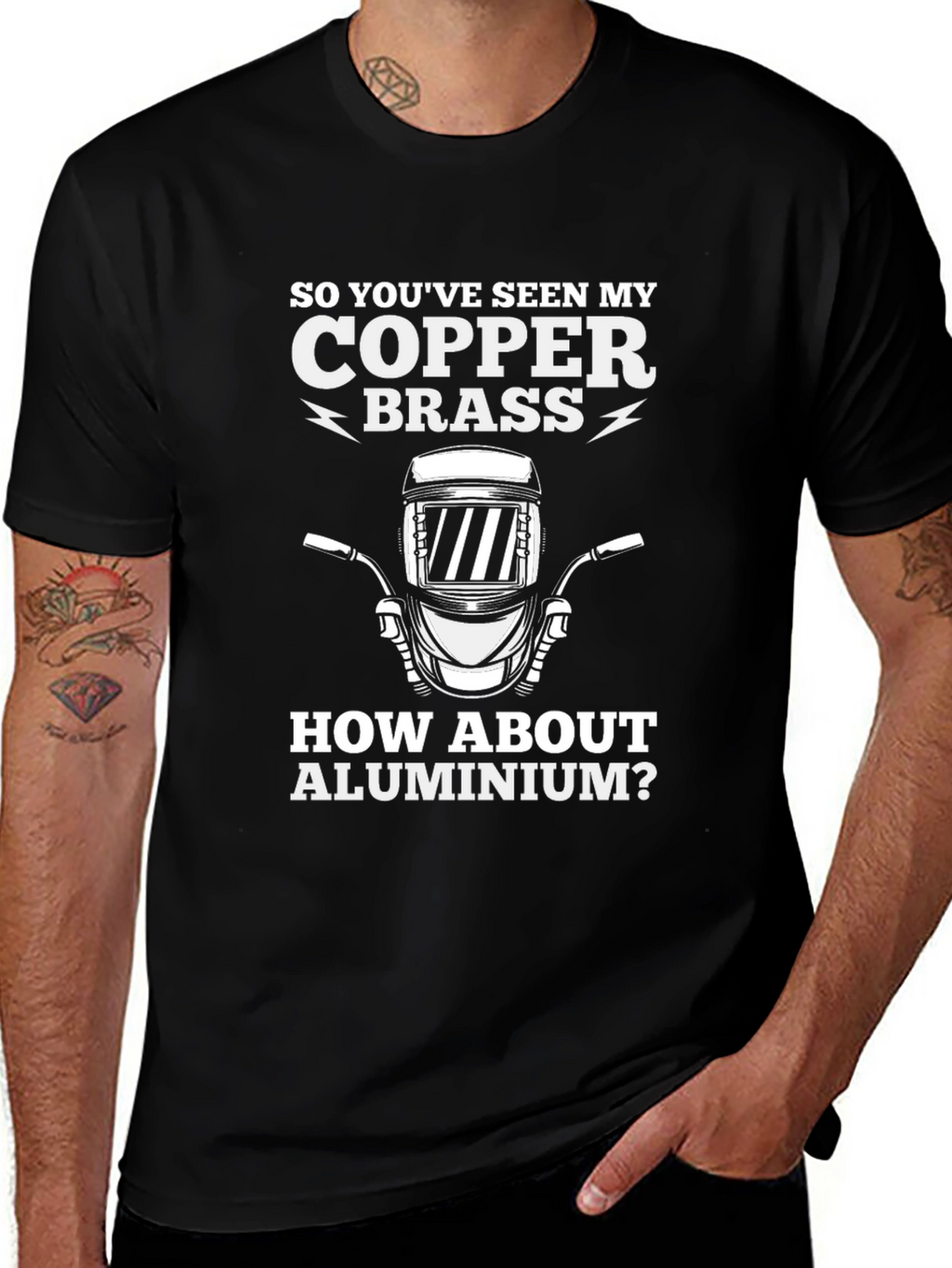 Welder Humor T-Shirt - Copper Brass Aluminium