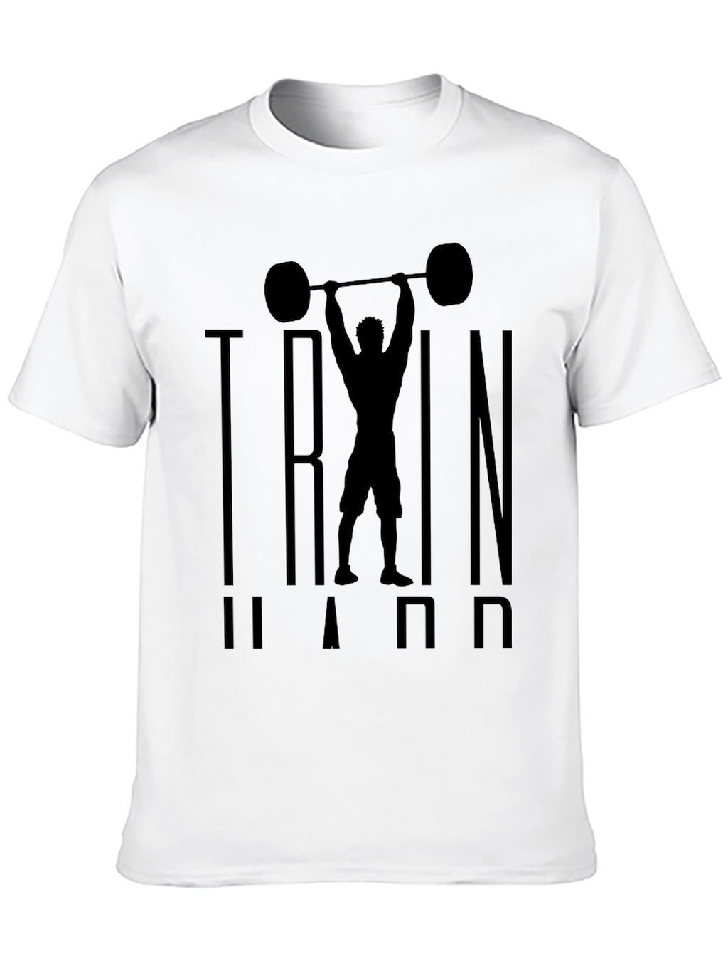 Train Hard Graphic Tee - Fitness Apparel