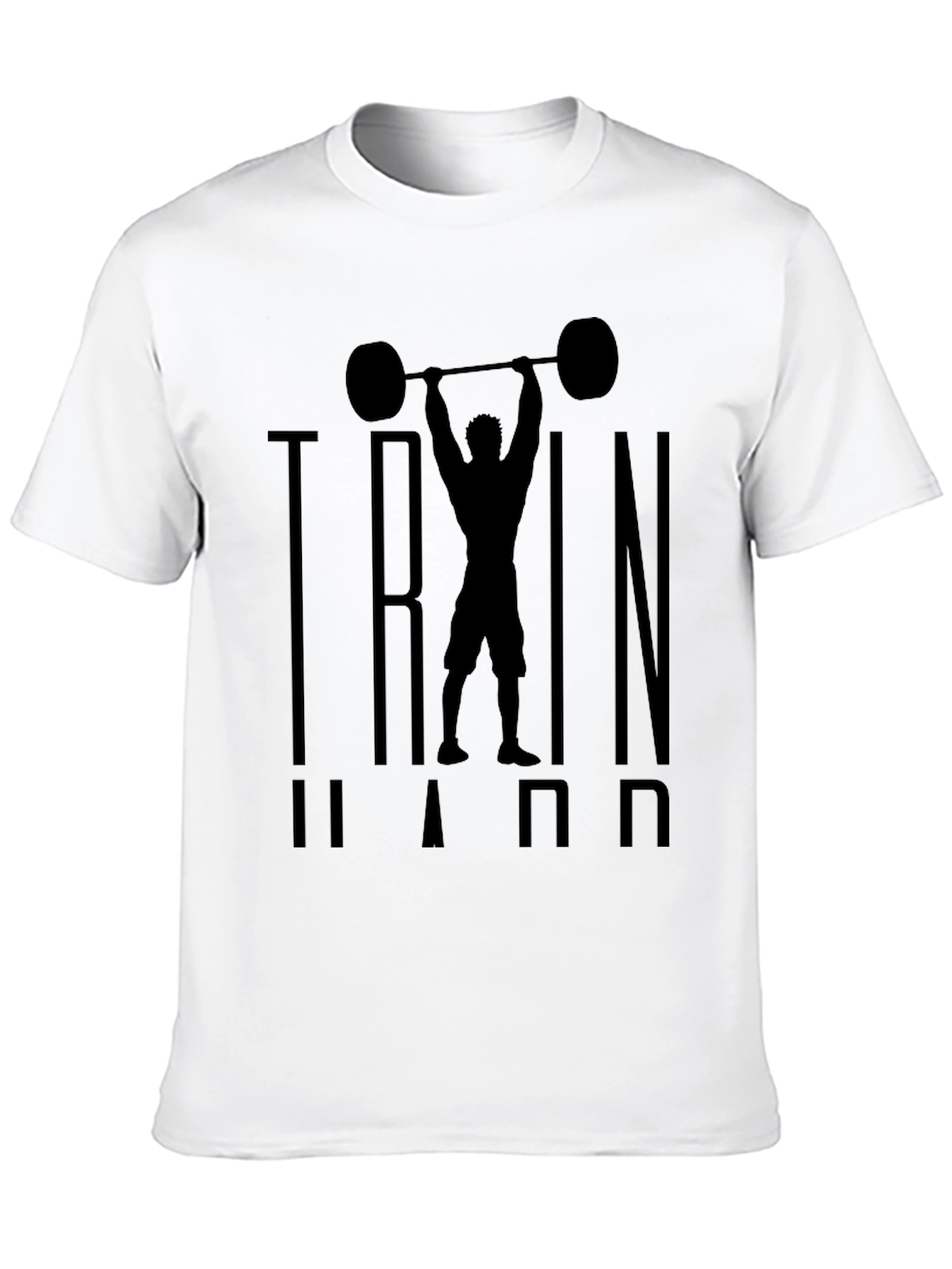 Train Hard Graphic Tee - Fitness Apparel
