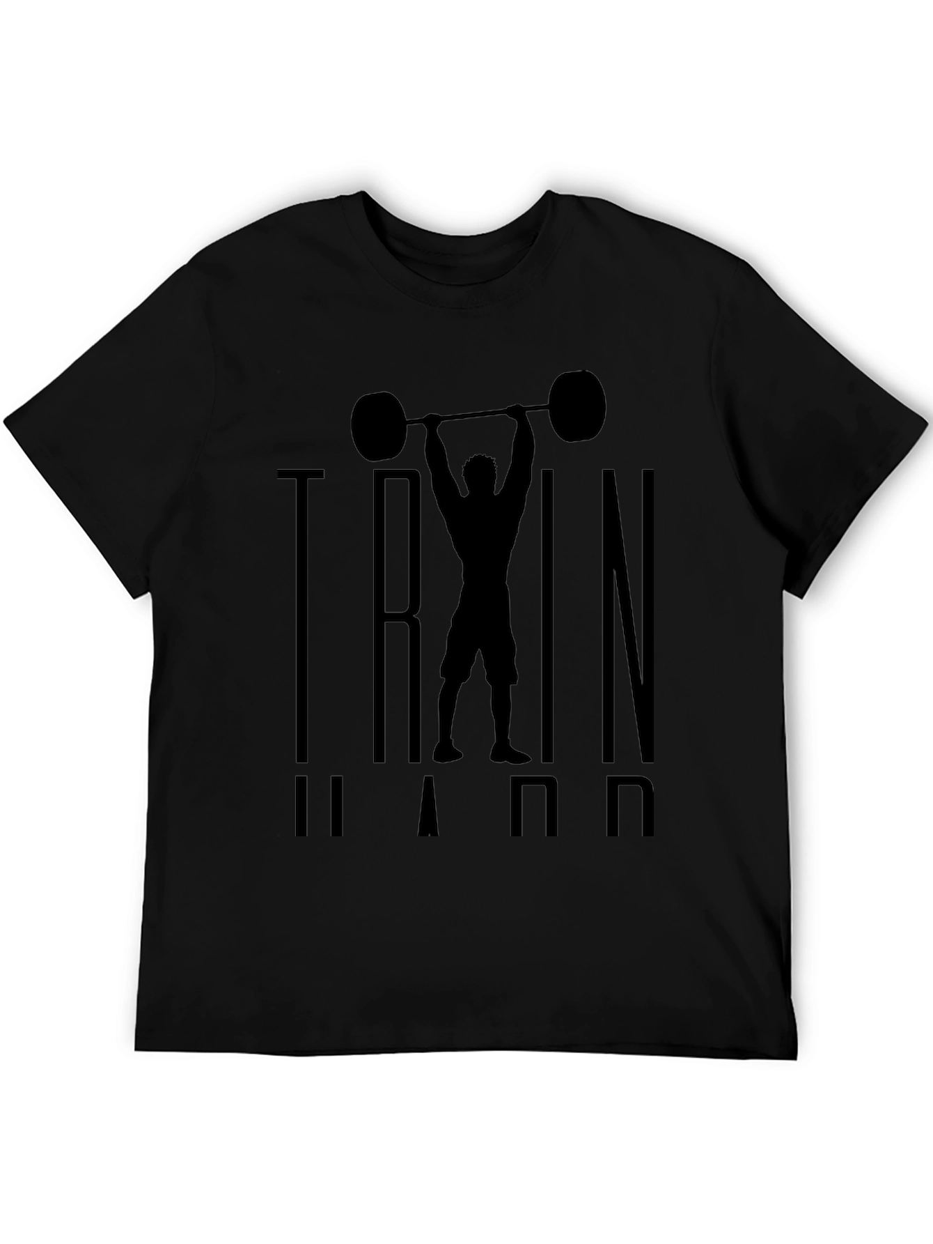 Train Hard Graphic Tee - Fitness Apparel
