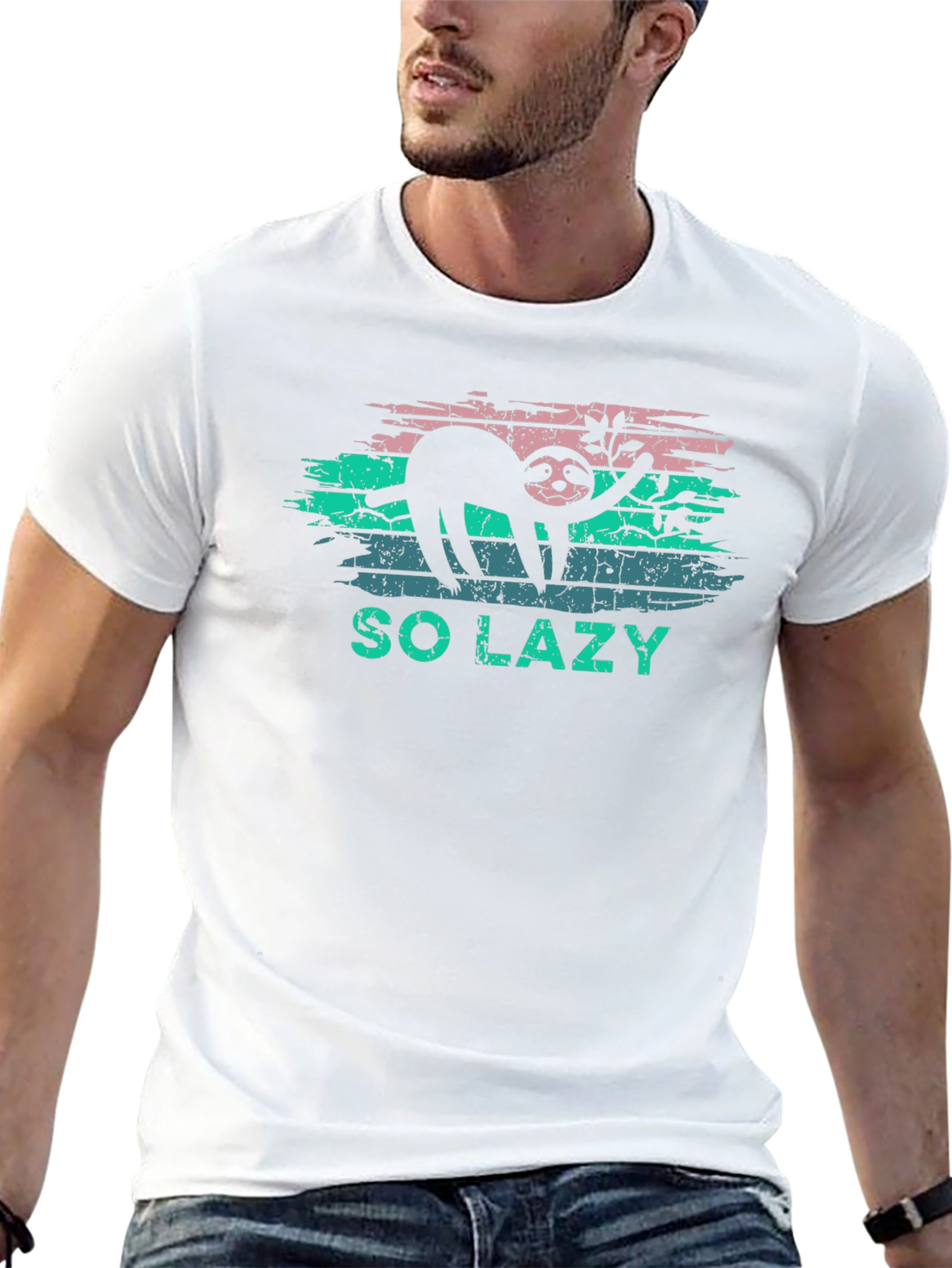 So Lazy Sloth T-Shirt - Relaxed Fit
