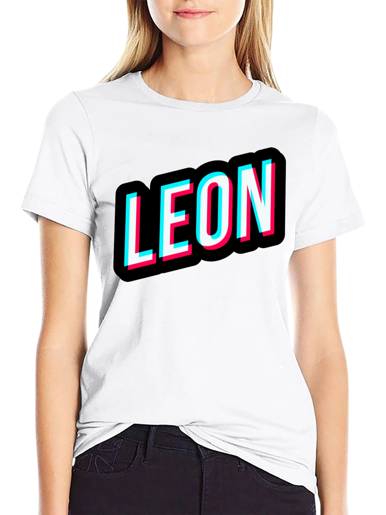 Leon T-Shirt Black Novelty Design Tee