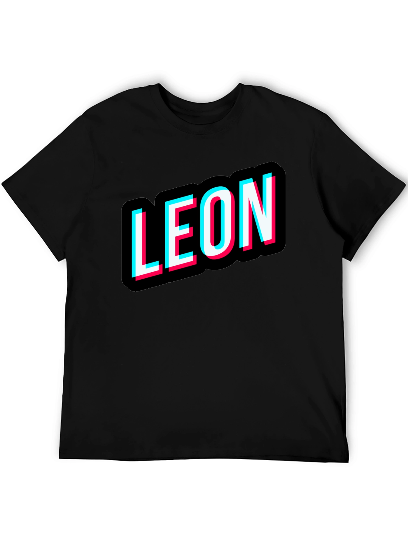 Leon T-Shirt Black Novelty Design Tee