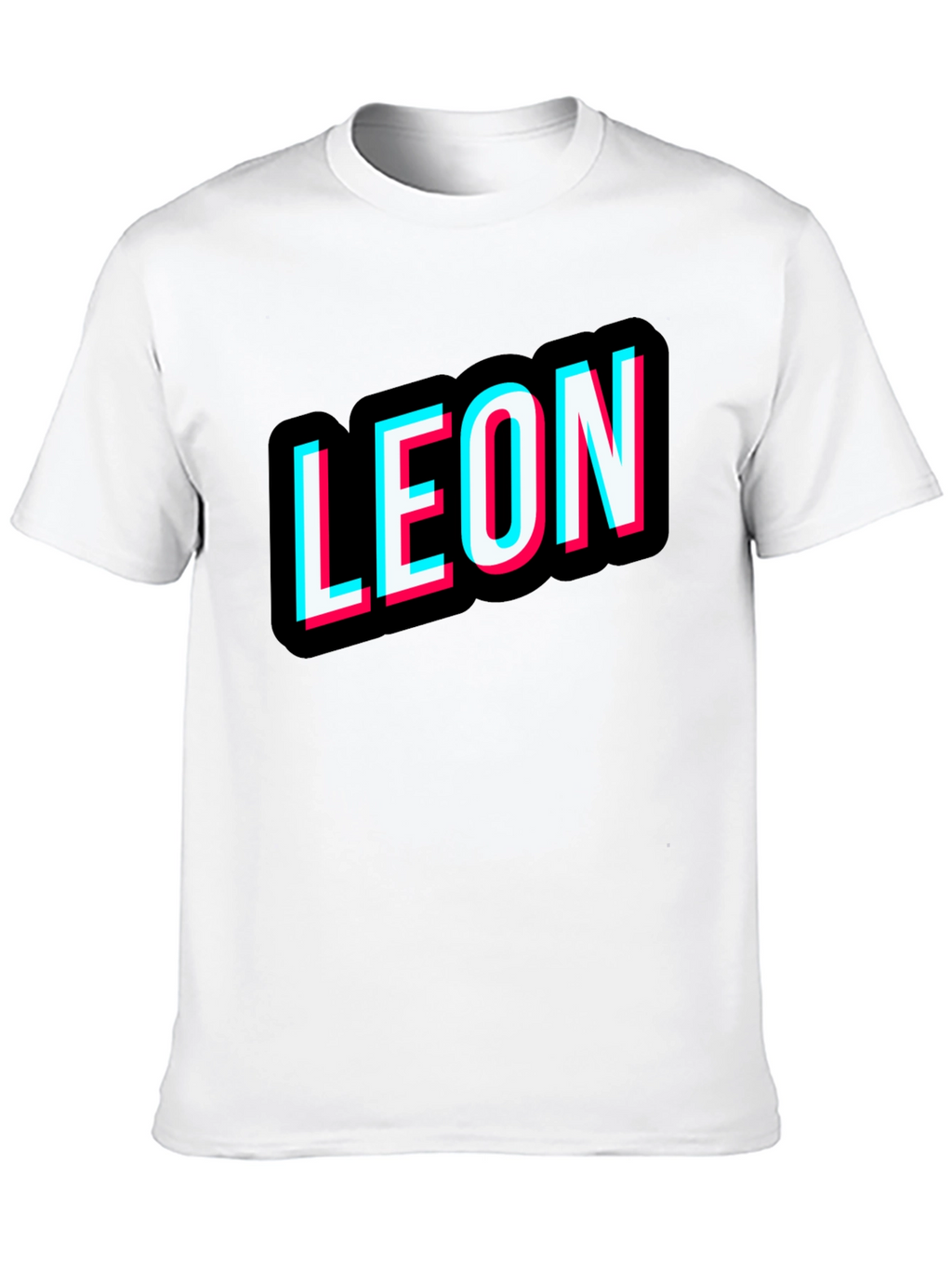 Leon T-Shirt Black Novelty Design Tee
